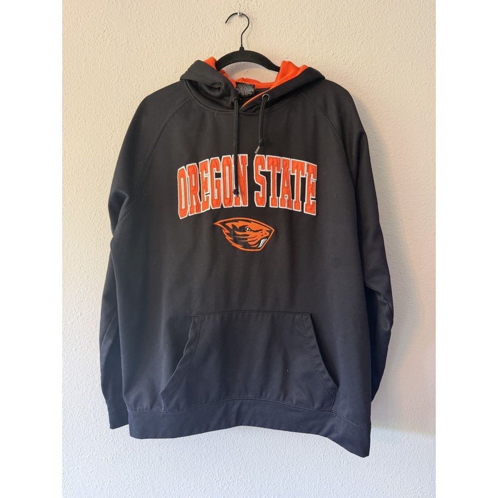 Colosseum Athletics Oregon State Beavers Black/Orange Hoodie Size M- Collegiate